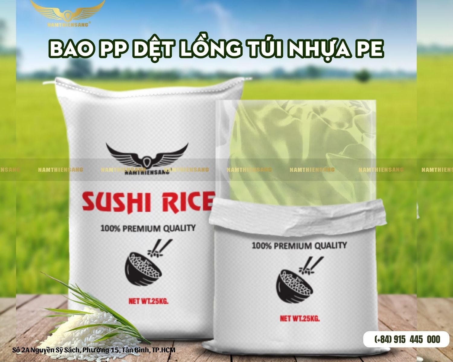 Bao PP dệt lồng túi PE